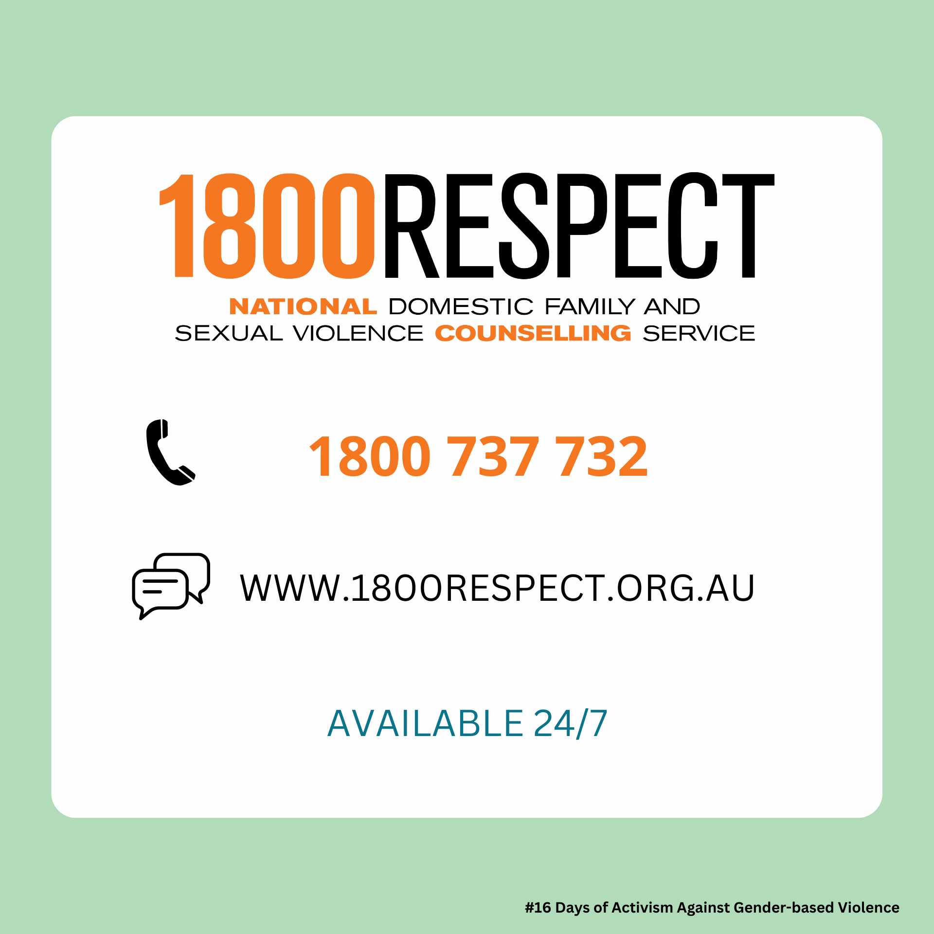 1800RESPECT Contact