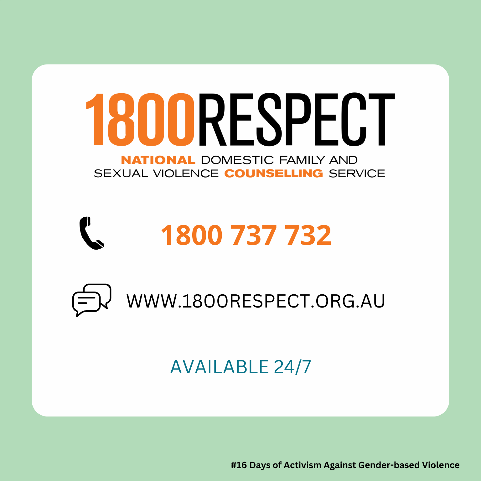 1800RESPECT Contact